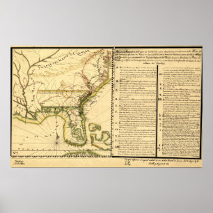 Panoramische Karte (spanische Sprache) Poster