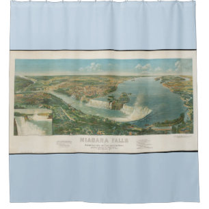 Panoramische Majestät Niagara-Fälle Duschvorhang