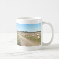 Panoramische Schaf-Heide-Tasse