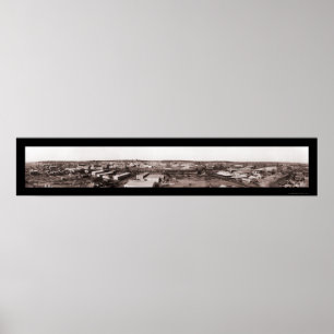 Panoramisches Foto 1919 des Förster-TX Poster