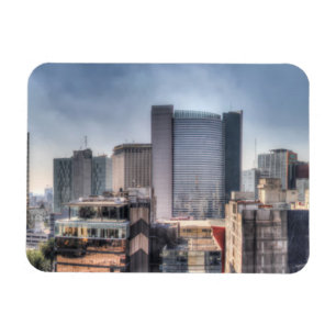 Panoramisches Stadtbild von Mexiko City Magnet