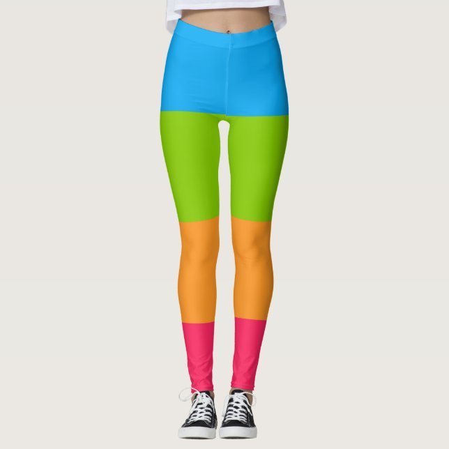 Panoromantische Stolperflagge Leggings (Vorderseite)