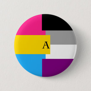 Panromantic asexuales Wannen-As-Button Button
