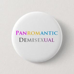 Panromantic Demisexual Button