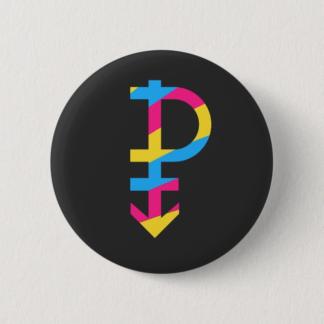 Panromantisch Button (Vorderseite)