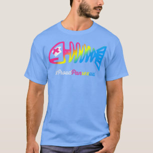 Panseual Pride Fish Skeleton Funny LGBTQ Panseuali T-Shirt