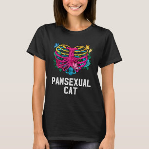 Pansexual Cat Pan LGBTQ Nichtbinärer Pride Freunde T-Shirt
