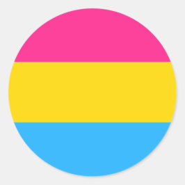 Pansexual-Circle-Aufkleber Runder Aufkleber