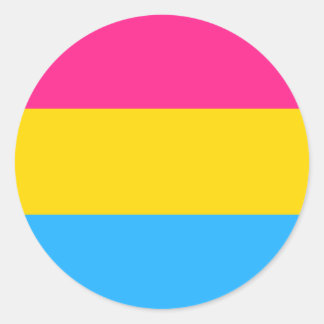 Pansexual-Circle-Aufkleber Runder Aufkleber
