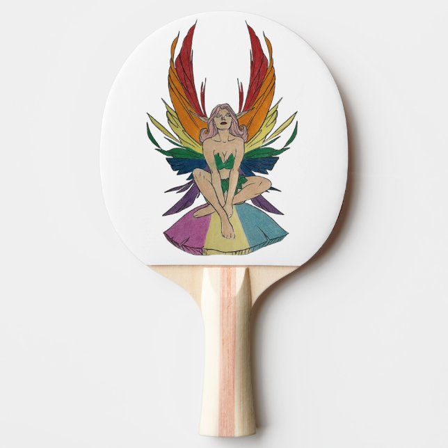 Pansexual-Fee Tischtennis Schläger (Vorderseite)