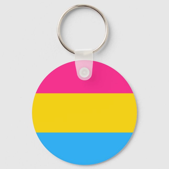 Pansexual Flag Button Schlüsselanhänger (Vorderseite)