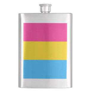 Pansexual Flag Flachmann