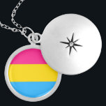 Pansexual Flag Medaillon<br><div class="desc">Pansexual Flag Locket Necklace. Sie können den Halsketten-Typ ändern oder dieses Bild sogar auf andere kleine Zazzle-Objekte übertragen.</div>