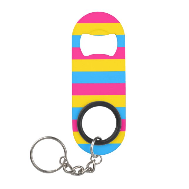 Pansexual Flag Mini Flaschenöffner (Vorderseite)