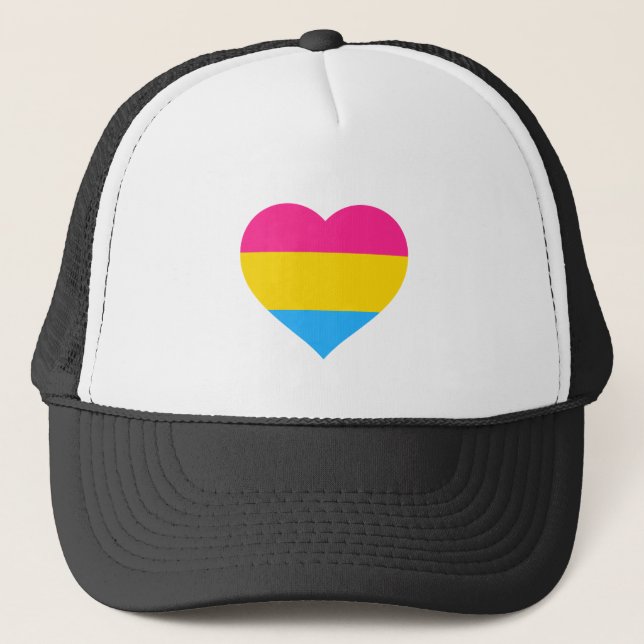 Pansexual Flag & Pride Community Fashion Hats Truckerkappe (Vorderseite)
