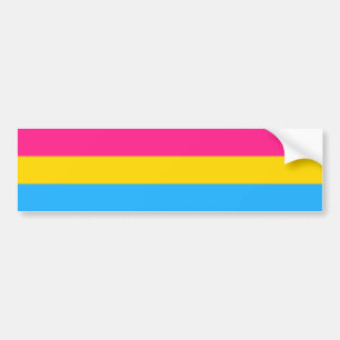 Pansexual Flag & Pride Community/Geschlecht Auto Autoaufkleber