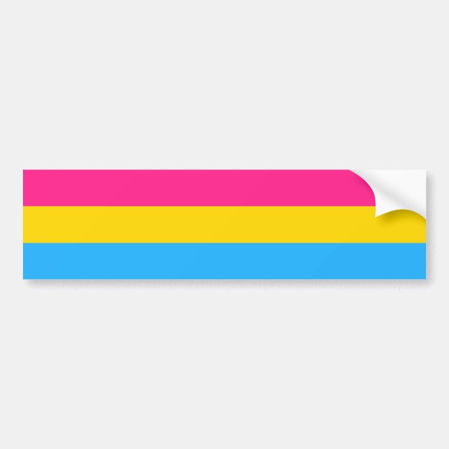 Pansexual Flag & Pride Community/Geschlecht Auto Autoaufkleber (Vorne)