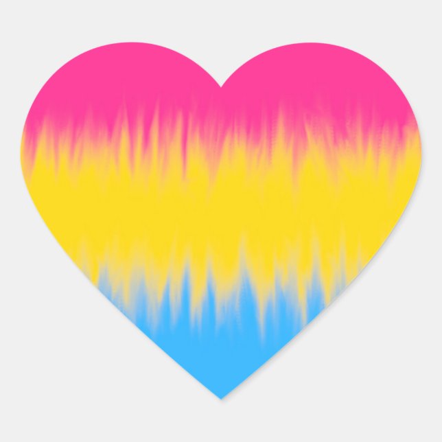 Pansexual Flag Stickers (Vorderseite)