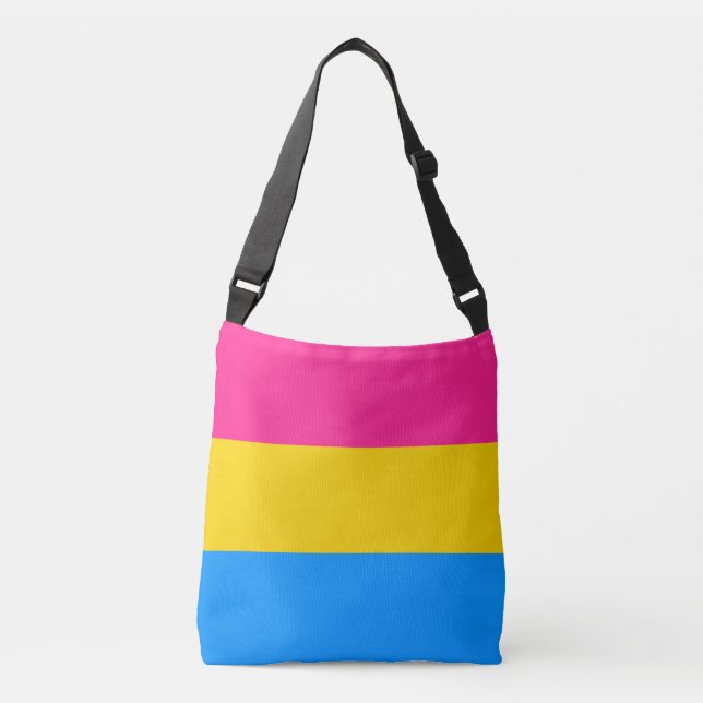 Pansexual Flagge Tragetaschen Mit Langen Trägern (Vorderseite)