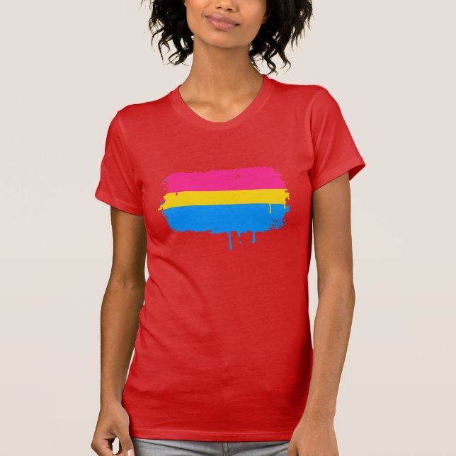 PANSEXUAL FLAGGEN-BRATENFETT T-Shirt (Vorderseite)