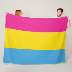 Pansexual Flaggen-Fleece-Decken Fleecedecke