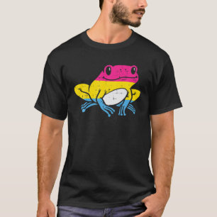 Pansexual Frog Funny Toad Pan Pride Flag Alliierte T-Shirt