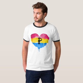 PANSEXUAL HERZ - PANSEXUAL LIEBE - SYMBOL - T-Shirt