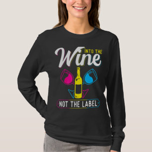 Pansexual in den Wein nicht der Etikettenstempel T-Shirt
