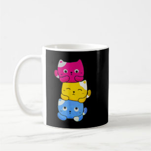 Pansexual Kawaii Cat Anime Art Niedlich Pan Pride Kaffeetasse
