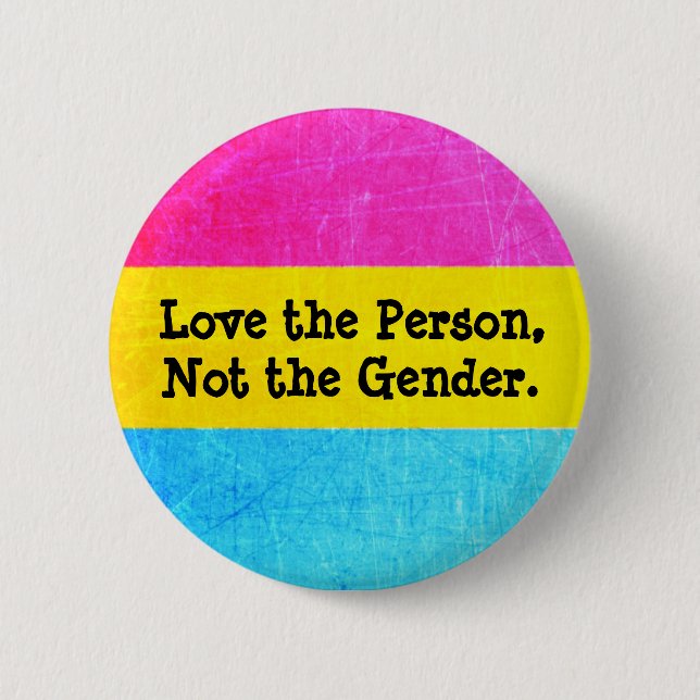 Pansexual Knopf Button (Vorderseite)
