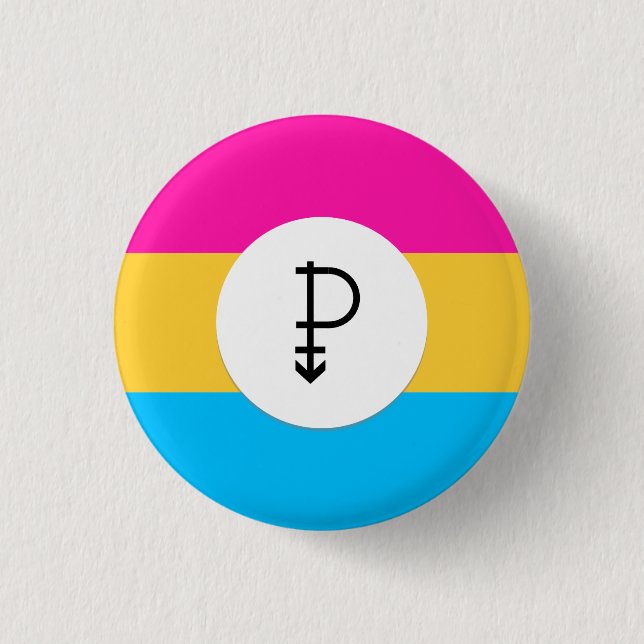 Pansexual Knopf Button (Vorderseite)