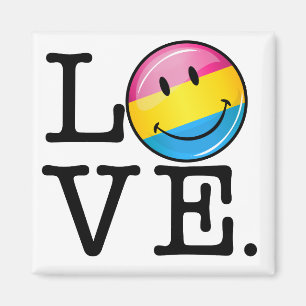 Pansexual Liebe-lächelnde Flagge Magnet