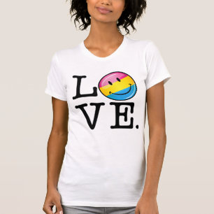 Pansexual Liebe-lächelnde Flagge T-Shirt