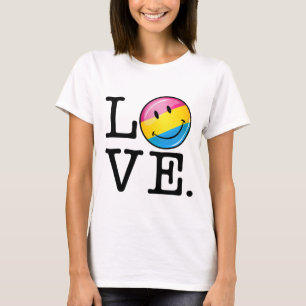 Pansexual Liebe-lächelnde Flagge T-Shirt