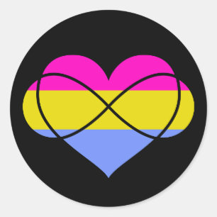 Pansexual Polyamour Infinity Heft Sticker