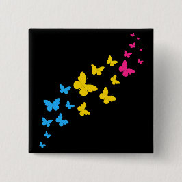 Pansexual Pride Butterfly Trail Button