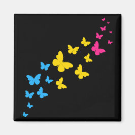 Pansexual Pride Butterfly Trail Magnet