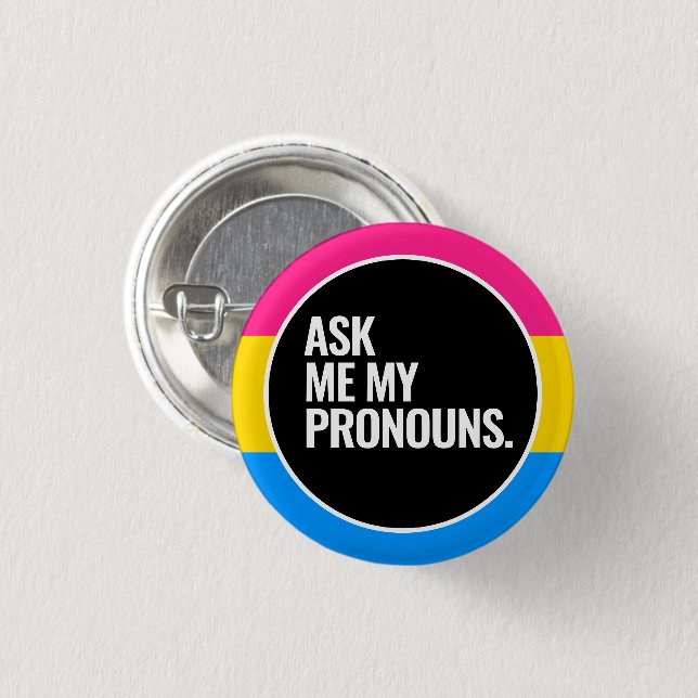 Pansexual Pride Button (Vorne & Hinten)