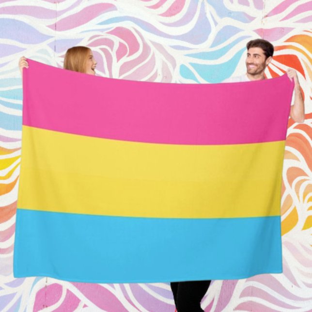 Pansexual Pride Cosy Fleece Blanket (Von Creator hochgeladen)