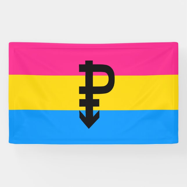 Pansexual Pride Flag Banner (Horizontal)