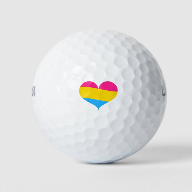 Pansexual Pride Golfball (Vorderseite)