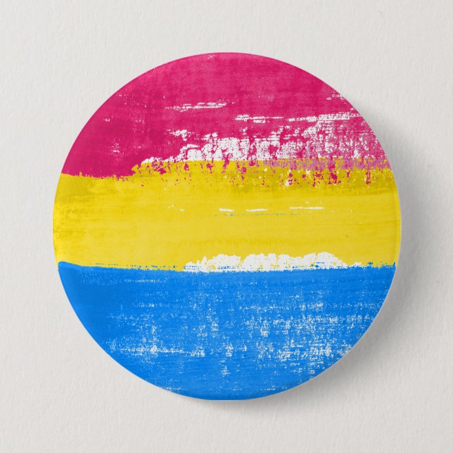 Pansexual Pride Paint Button (Vorderseite)