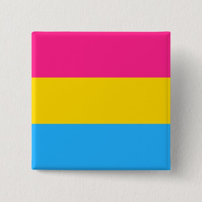 Pansexual Pride (Pan Flag) Button (Vorderseite)