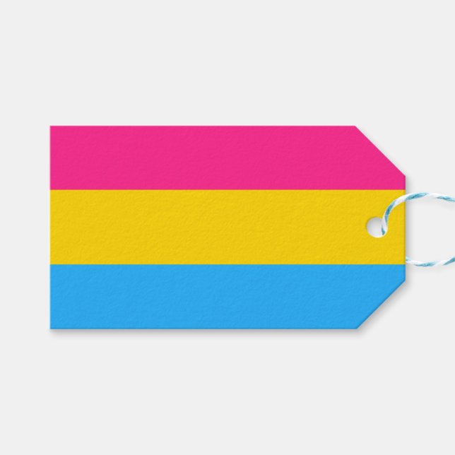 Pansexual Pride (Pan Flag) Geschenkanhänger (Vorderseite (Horizontal))