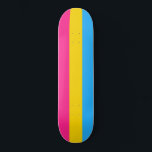 Pansexual Pride (Pan Flag) Skateboard<br><div class="desc">This design features the Pansexual Pride Flag, which was was designed as a symbol to represent the pansexual community. It is similar to the rainbow LGBT flag, which is used as a symbol for the lesbian, gay, bisexual, transgender and anyone else in the community. The flag is used to increase...</div>