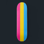 Pansexual Pride (Pan Flag) Skateboard<br><div class="desc">This design features the Pansexual Pride Flag, which was was designed as a symbol to represent the pansexual community. It is similar to the rainbow LGBT flag, which is used as a symbol for the lesbian, gay, bisexual, transgender and anyone else in the community. The flag is used to increase...</div>