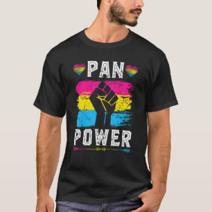 Pansexual Pride Pan Power Vintag Pansexualität Pan T-Shirt