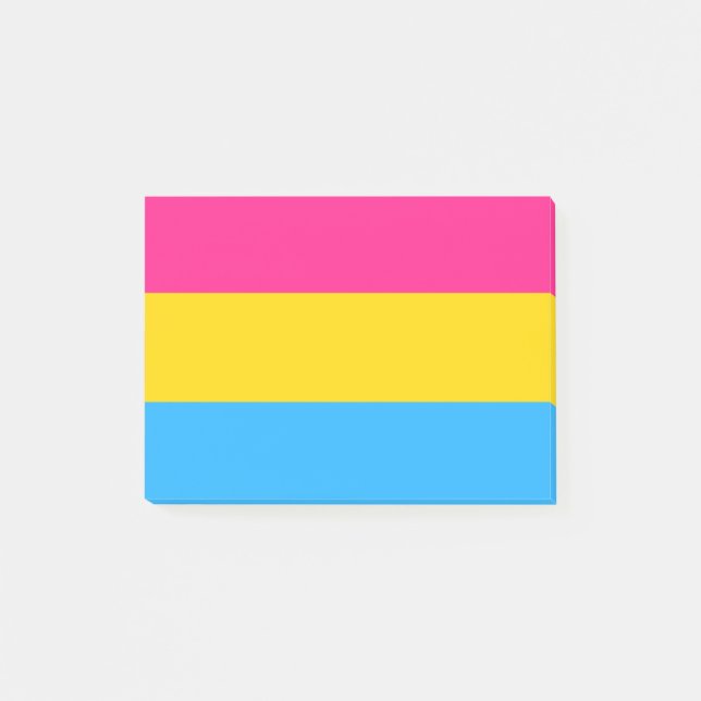 Pansexual Pride Post-it Klebezettel (Vorderseite)