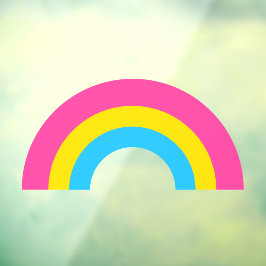 Pansexual Pride Rainbow Flag Personalisiert Fensteraufkleber