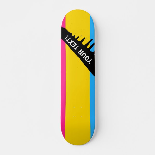 Pansexual Pride Skateboard (Vorne)